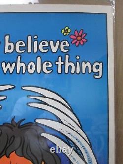 Vintage Black Light Poster I can't believe I Ate The Whole Thing 1972 Inv#G2162
