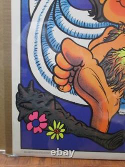 Vintage Black Light Poster I can't believe I Ate The Whole Thing 1972 Inv#G2162