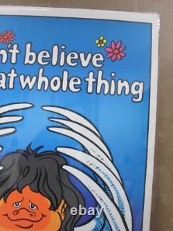 Vintage Black Light Poster I can't believe I Ate The Whole Thing 1972 Inv#G3650