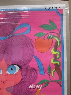 Vintage Black Light Poster I'm Eve. With the bare Facts! Peace 1970 nv#473