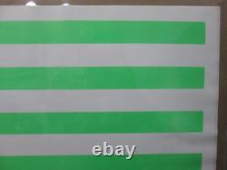 Vintage Black Light Poster LOVE PEACE ECOLOGY FLAG 1970's Inv#G2156