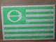 Vintage Black Light Poster Love Peace Ecology Flag 1970's Inv#g2184