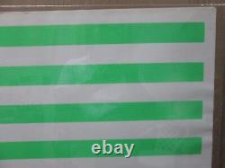 Vintage Black Light Poster LOVE PEACE ECOLOGY FLAG 1970's Inv#G2184