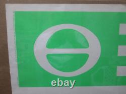Vintage Black Light Poster LOVE PEACE ECOLOGY FLAG 1970's Inv#G2184