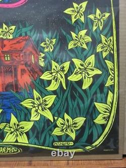 Vintage Black Light Poster LUNAR MOTH 1971 Inv#G2516