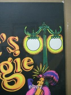 Vintage Black Light Poster Let's Boogie 1970 Inv#G6061