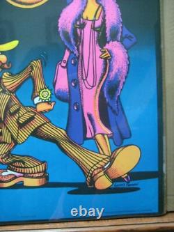 Vintage Black Light Poster Let's Boogie 1970 Inv#G6061