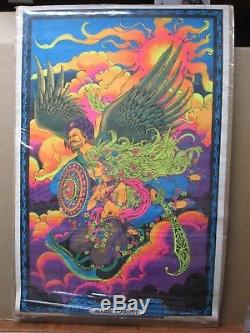 Vintage Black Light Poster Magic Carpet Ride 1972 Inv#G31