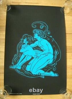 Vintage Black Light Poster Midnight Passion Platt Poster