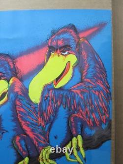 Vintage Black Light Poster Patience, my ass! Let's Kill something! 1971 Inv#G308