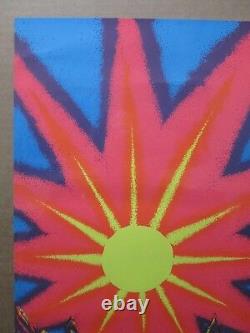 Vintage Black Light Poster Patience, my ass! Let's Kill something! 1971 Inv#G308