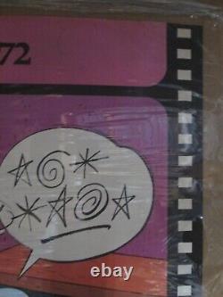 Vintage Black Light Poster Pinocchio parody 1972 (Damaged) Inv#G7552