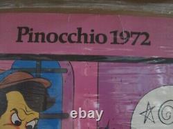 Vintage Black Light Poster Pinocchio parody 1972 (Damaged) Inv#G7552