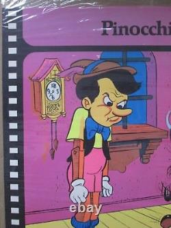 Vintage Black Light Poster Pinocchio parody 1972 Inv#G1129