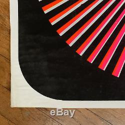 Vintage Black Light Poster Pop Art 1960's Psychedelic Optical Illusion Trippy 69