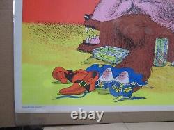 Vintage Black Light Poster Thanks I needed That! Nixon Watergate 1972 Inv#G7627