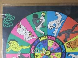 Vintage Black Light Poster Zodiac Different strokes differ folks 1971 Inv#G2829