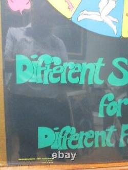 Vintage Black Light Poster Zodiac Different strokes differ folks 1971 Inv#G2829