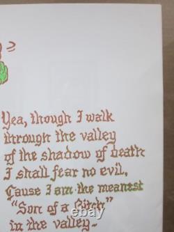 Vintage Black Light Valley of the valley of shadows Son Of a Bitch 70s Inv#G3588