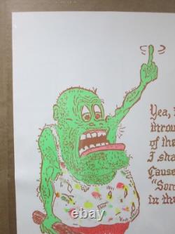 Vintage Black Light Valley of the valley of shadows Son Of a Bitch 70s Inv#G3588