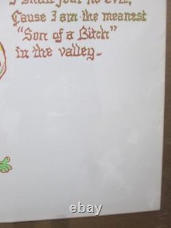Vintage Black Light Valley of the valley of shadows Son Of a Bitch 70s Inv#G3588