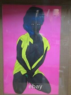 Vintage Black Light black is beautiful Lovely 1971 Inv#G7573
