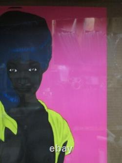 Vintage Black Light black is beautiful Lovely 1971 Inv#G7573