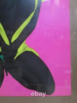 Vintage Black Light black is beautiful Lovely 1971 Inv#G7579