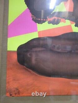 Vintage Black Light black is beautiful sister 1970's Inv#G7560