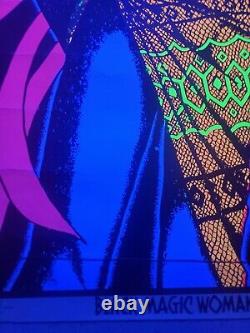 Vintage Black Magic Woman Ashe 1971 Original Blacklight Poster 23x35 Nude