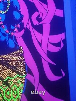 Vintage Black Magic Woman Ashe 1971 Original Blacklight Poster 23x35 Nude