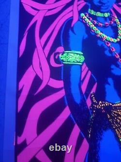 Vintage Black Magic Woman Ashe 1971 Original Blacklight Poster 23x35 Nude