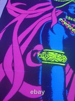 Vintage Black Magic Woman Ashe 1971 Original Blacklight Poster 23x35 Nude