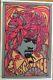 Vintage Black Light Poster Jimi Hendrix Mr. Experience Psychedelic Afro Hair 60s