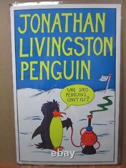 Vintage Black light Poster Jonathan Livingston Penguin 1974 G1752
