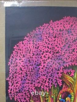 Vintage Black light Poster Magic Forest 1971 saladin G658 Not perfect