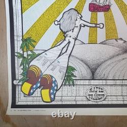 Vintage Blacklight Head Shop Poster 1970 Rapid Transit Saladin Petagno USA Rare