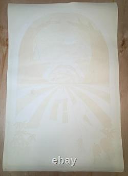 Vintage Blacklight Head Shop Poster 1970 Rapid Transit Saladin Petagno USA Rare