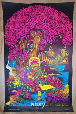 Vintage Blacklight Head Shop Poster Magic Forest Petagno Saladin 23x35