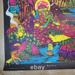 Vintage Blacklight Head Shop Poster Magic Forest Petagno Saladin 23x35