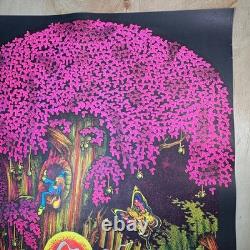 Vintage Blacklight Head Shop Poster Magic Forest Petagno Saladin 23x35