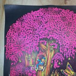 Vintage Blacklight Head Shop Poster Magic Forest Petagno Saladin 23x35