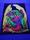 Vintage Blacklight Hippie Poster Dragon Lady Nude Funky Features 1970 Nos