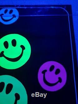 Vintage Blacklight Poster 1960s Rare Velvet Smiles Trippy Psychedelic NOS