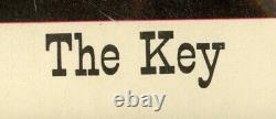 Vintage Blacklight Poster 1968 The Key Celestial Arts 23x35 Us Free Shipping