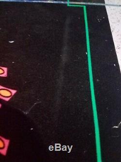 Vintage Blacklight Poster 1970s Mayan Priest Rare Velvet Trippy Psychedelic