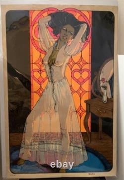 Vintage Blacklight Poster 1979 Dawn Pp-486 Velva Print Aa Sales 23x35 Inches