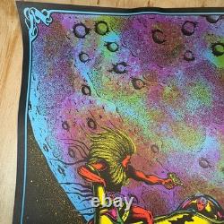 Vintage Blacklight Poster 70s Zap Saladin Petagno Psychedelic Space USA 22x33