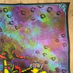 Vintage Blacklight Poster 70s Zap Saladin Petagno Psychedelic Space USA 22x33