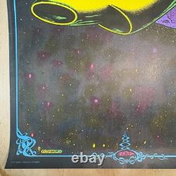 Vintage Blacklight Poster 70s Zap Saladin Petagno Psychedelic Space USA 22x33